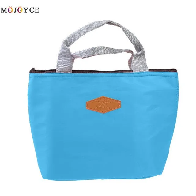 2017 New Fashion Portable Canvas Lunch Bag Thermal Food Picnic Lunch Bags for Women kids Cooler Lunch Box Bag Tote