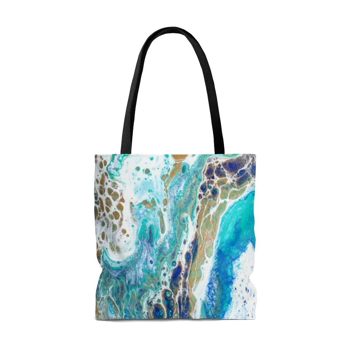 Anna Maria Island Watercolor Tote Bag with Sapphire Shores Back