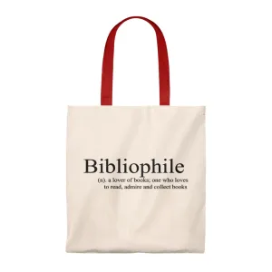 Bibliophile Canvas Tote Bag - Vintage style