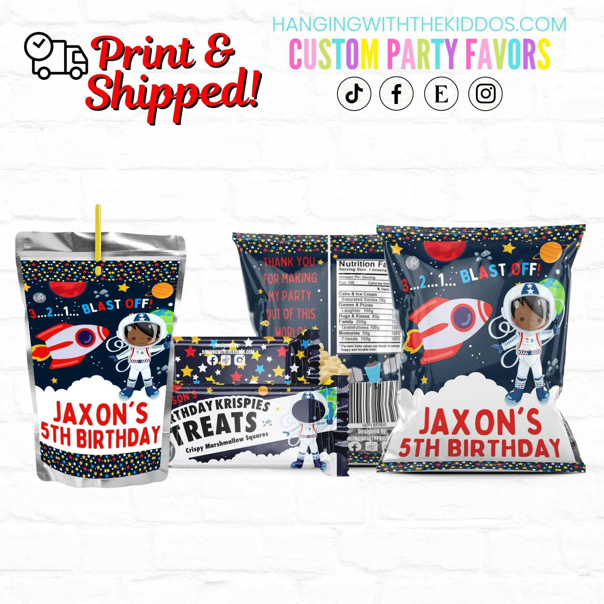 Blast Off! Space Birthday |Custom Party Bundle 2