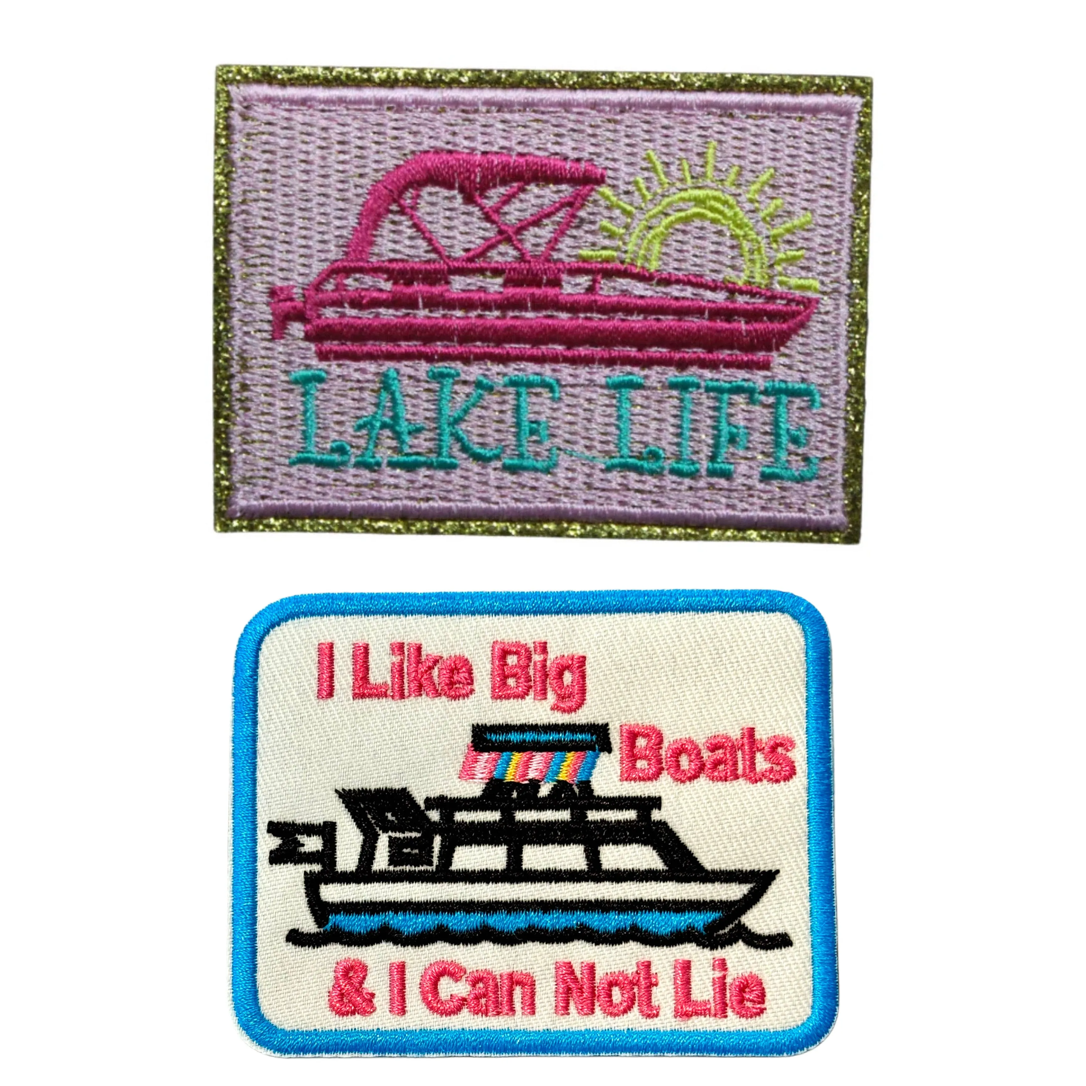 Boat & Lake Iron On Patches