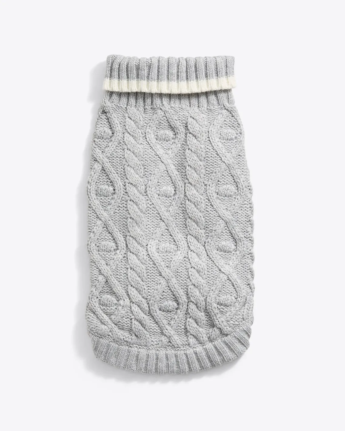 Cable Knit Dog Sweater