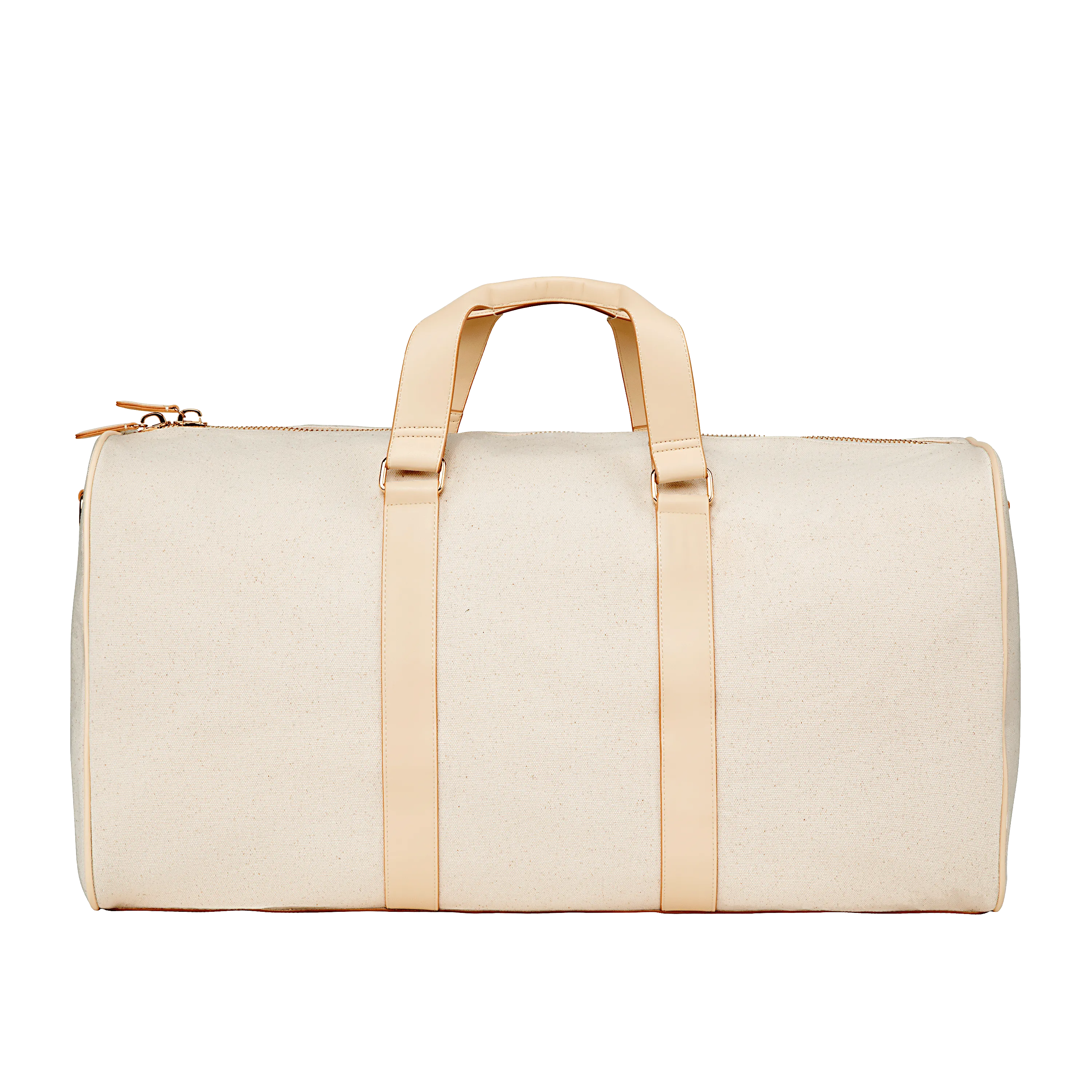 Canvas & Vegan Leather Oversized Duffle Bag