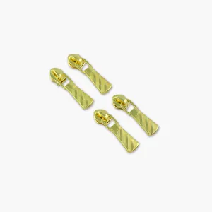 CLEARANCE: Four Gold Necktie Zipper Pulls