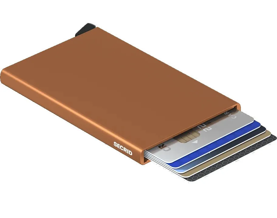 Contactless Card Protector Wallet - Rust Brown