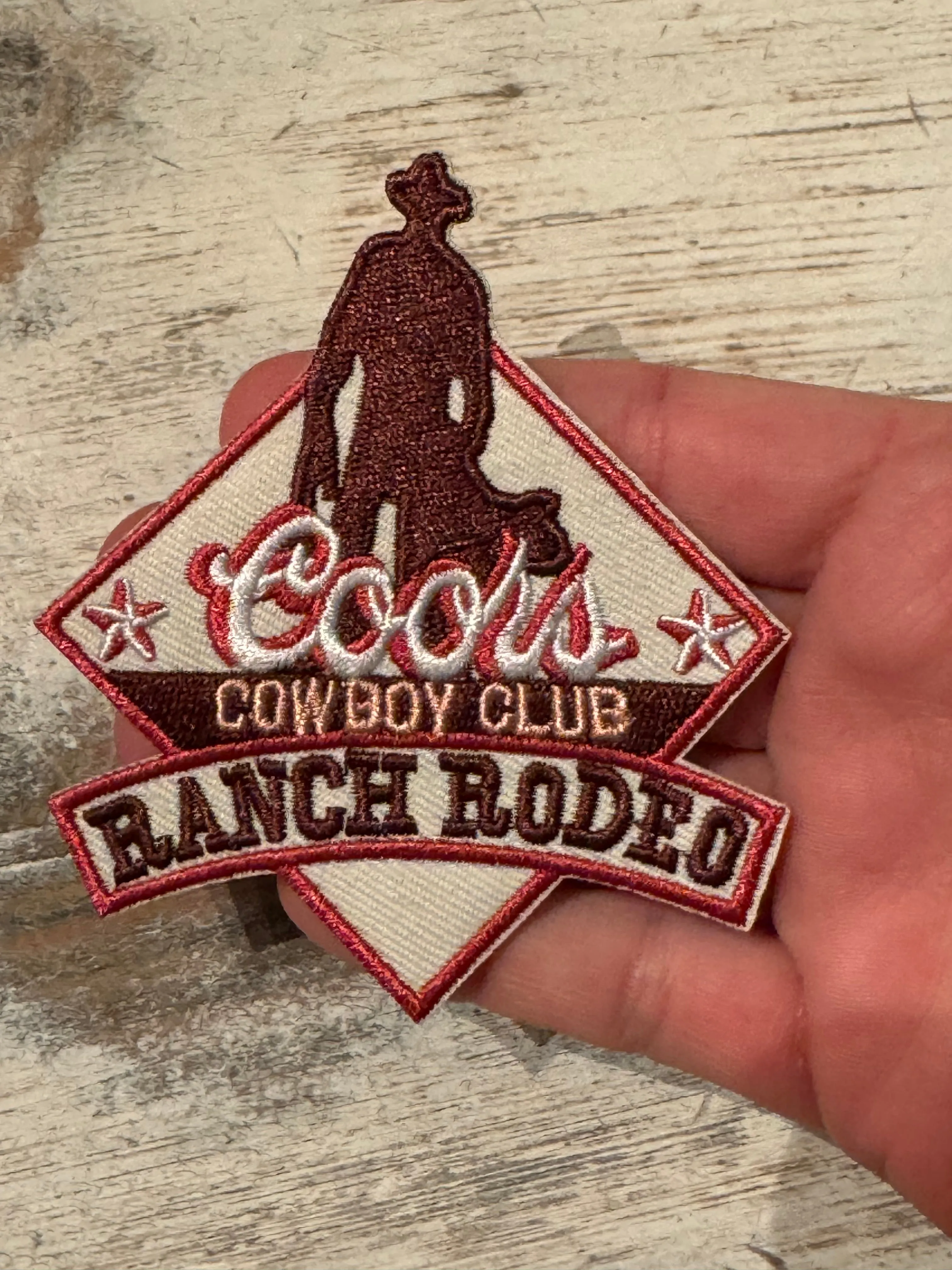 Coors Cowgirl Iron On Patches