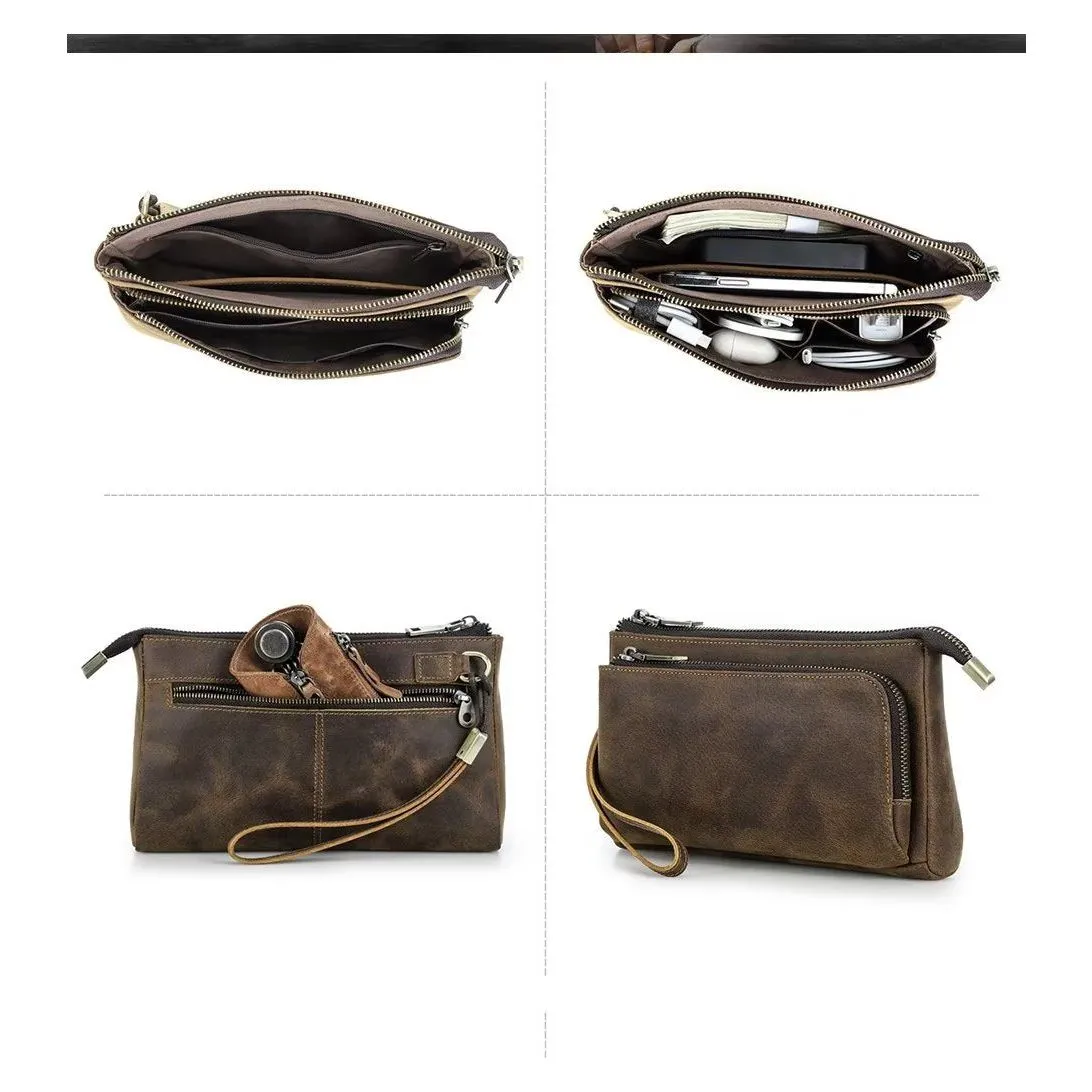 CowLuxe Stylish Leather Men's Essentials Bag