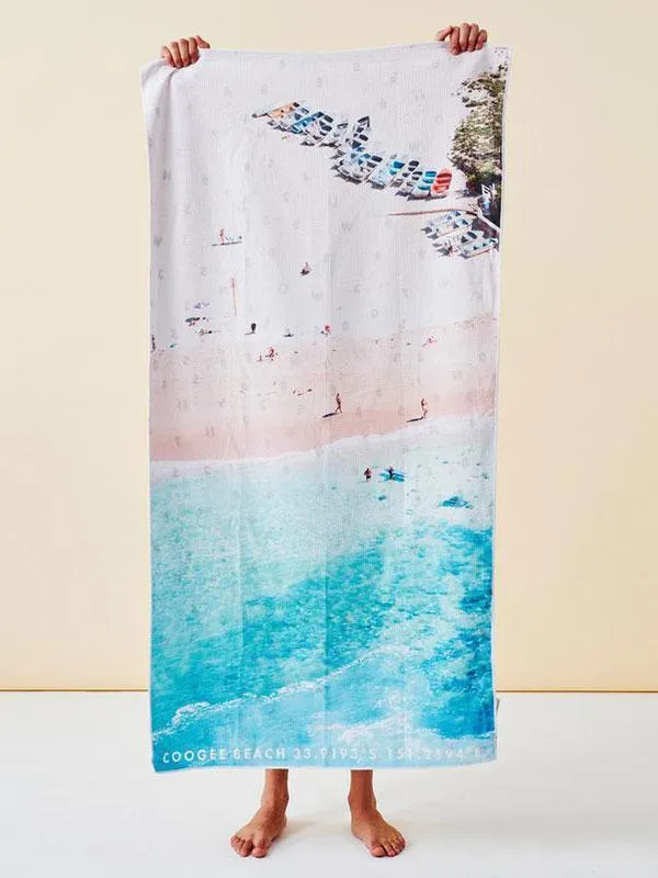 Destination Towels - Coogee Boats sand free beach towel