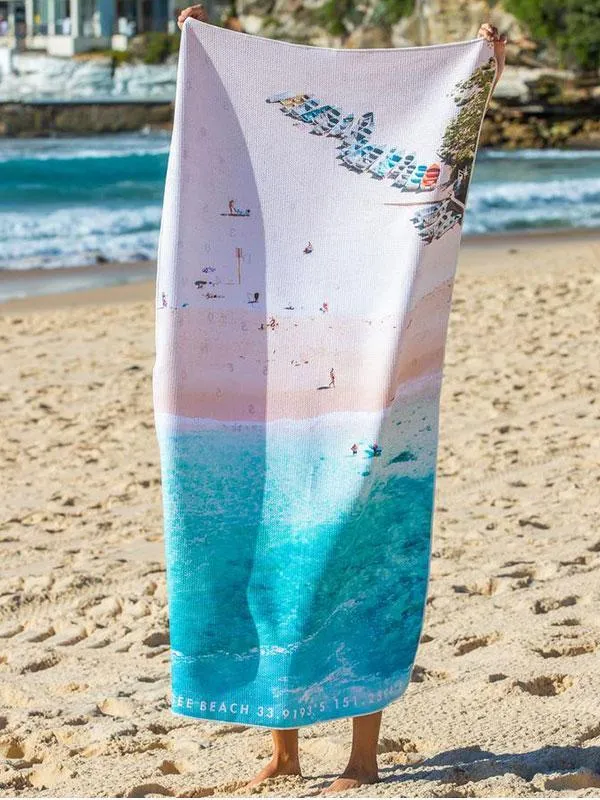 Destination Towels - Coogee Boats sand free beach towel