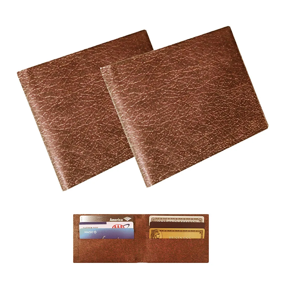 DuraWallet - Brown - 2 Pack for Ultimate Organization