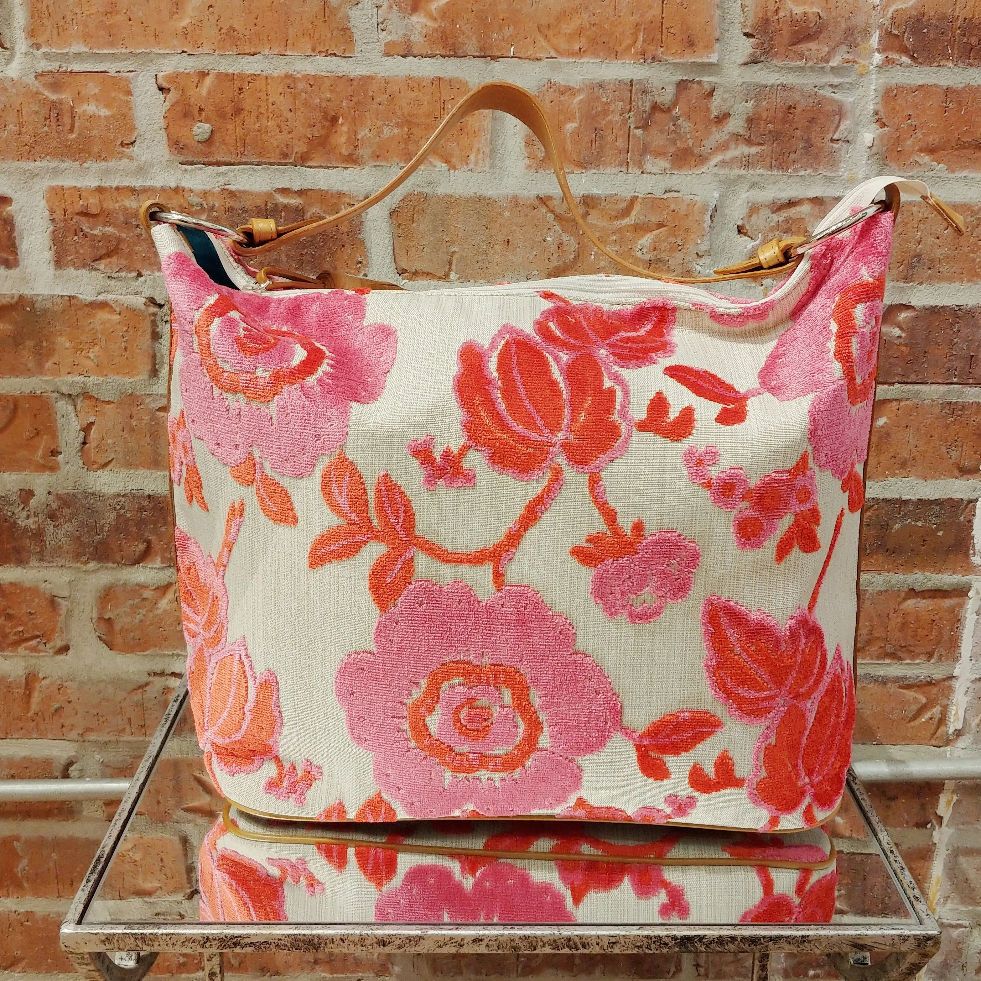 Emma Handbag - Chenille Rose