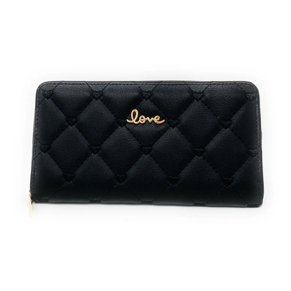 Empire Cove Stylish Fashionable Quilted Love Heart Zip Wallets Womens Teens