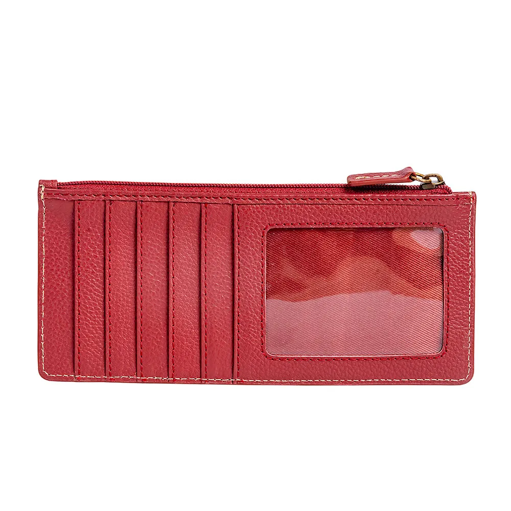 Foothill Creek Long Credit Card Holder in Red