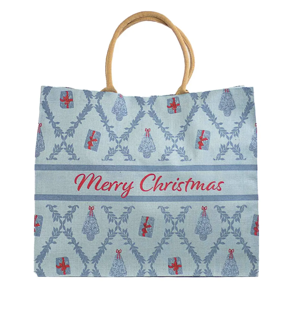 Grand Christmas Caryall Tote - Ice/Mirage/Red