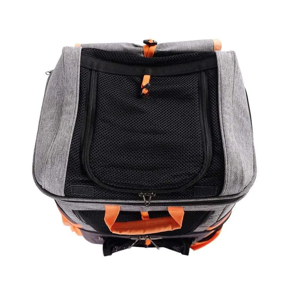 Ibiyaya® Two-Tier Pet Backpack | Orange