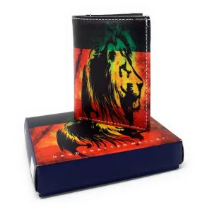 Jamaican Rasta Trifold Wallets In Gift Box Mens Womens Kids