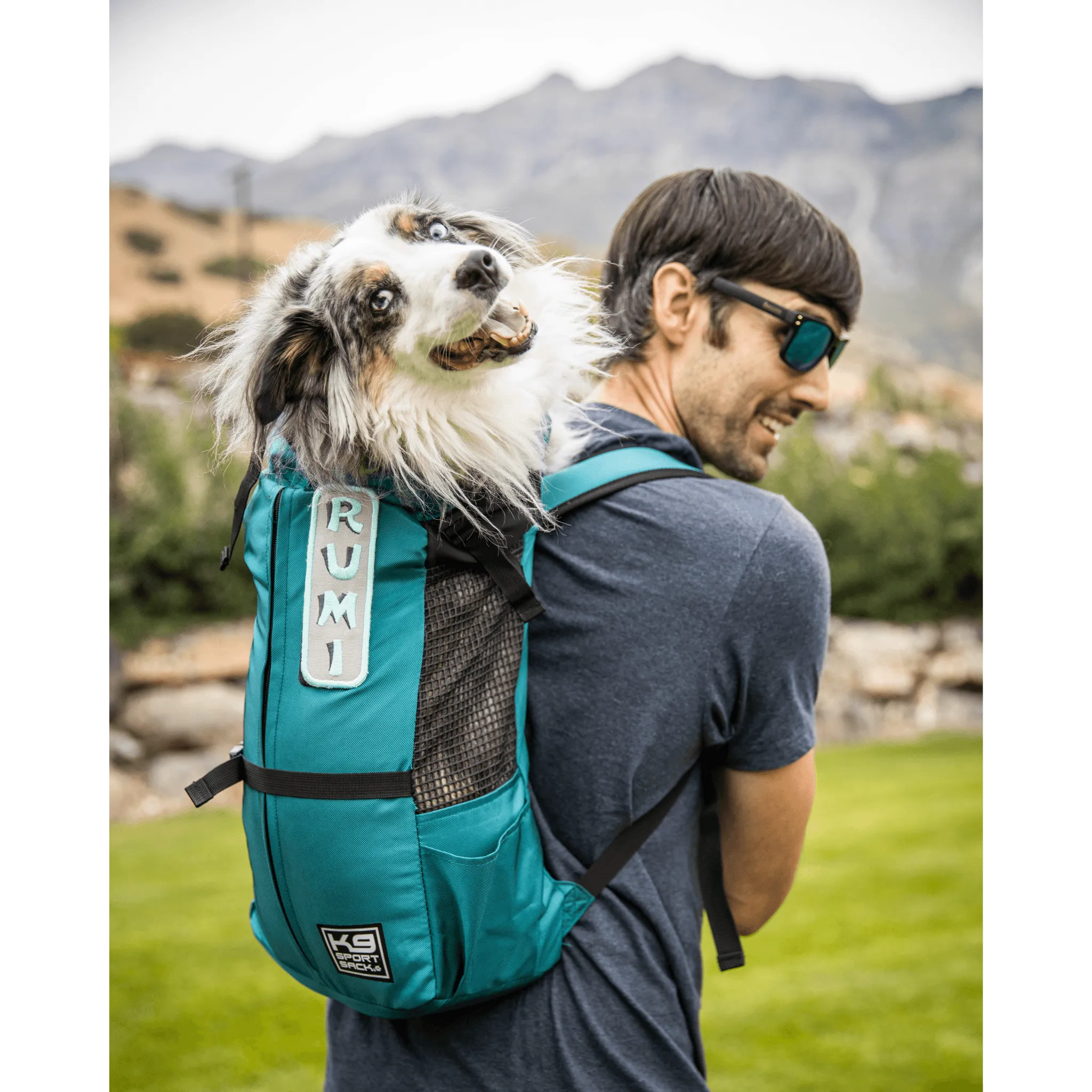 K9 Sports Sack | Trainer Dog Backpack Carrier | 4 Sizes | Harbour Blue