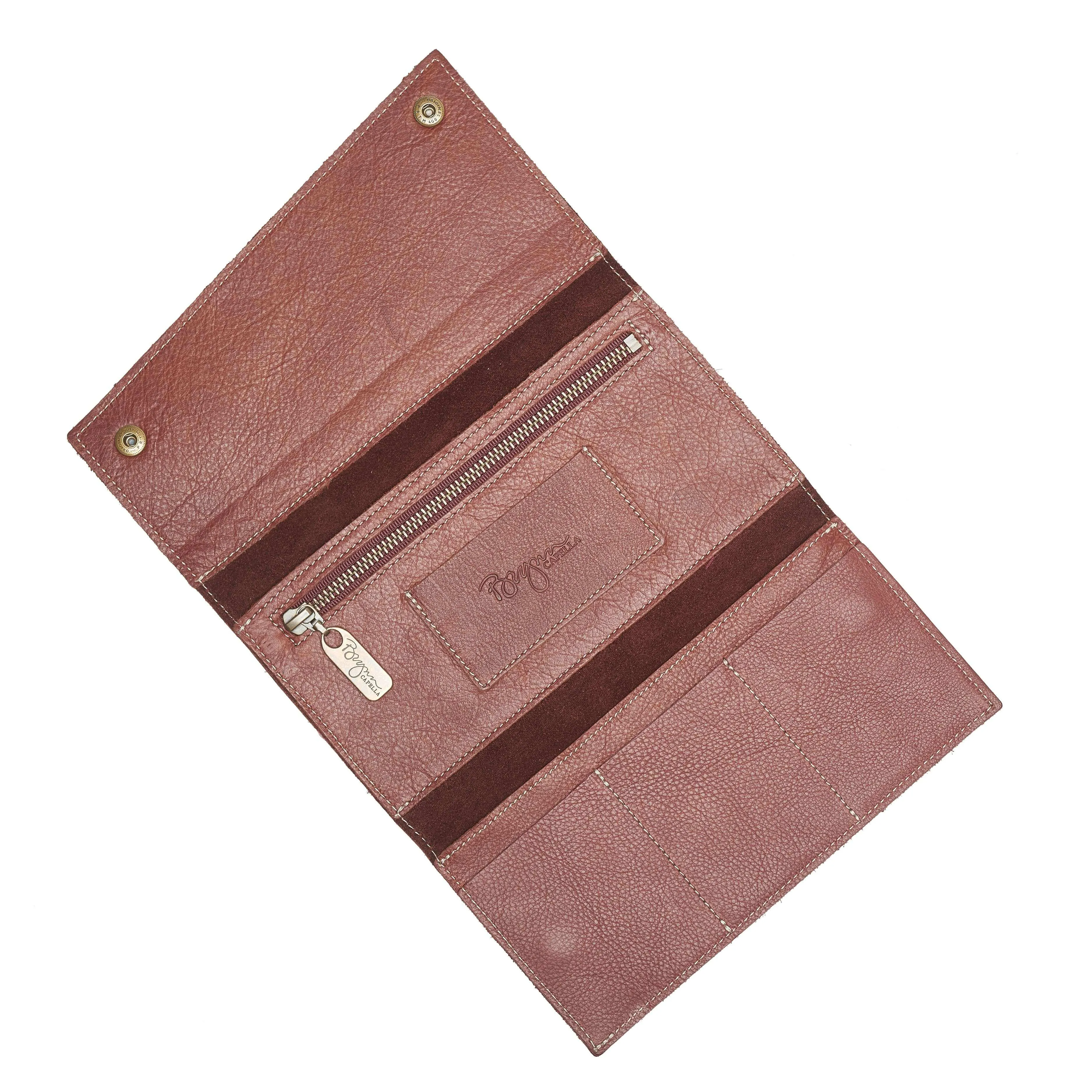 Kimerly Tri-fold Wallet - Merlot