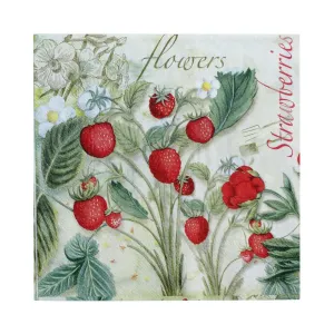 Little Birdie Decoupage Napkin 12"x 12" - Berry Flora*