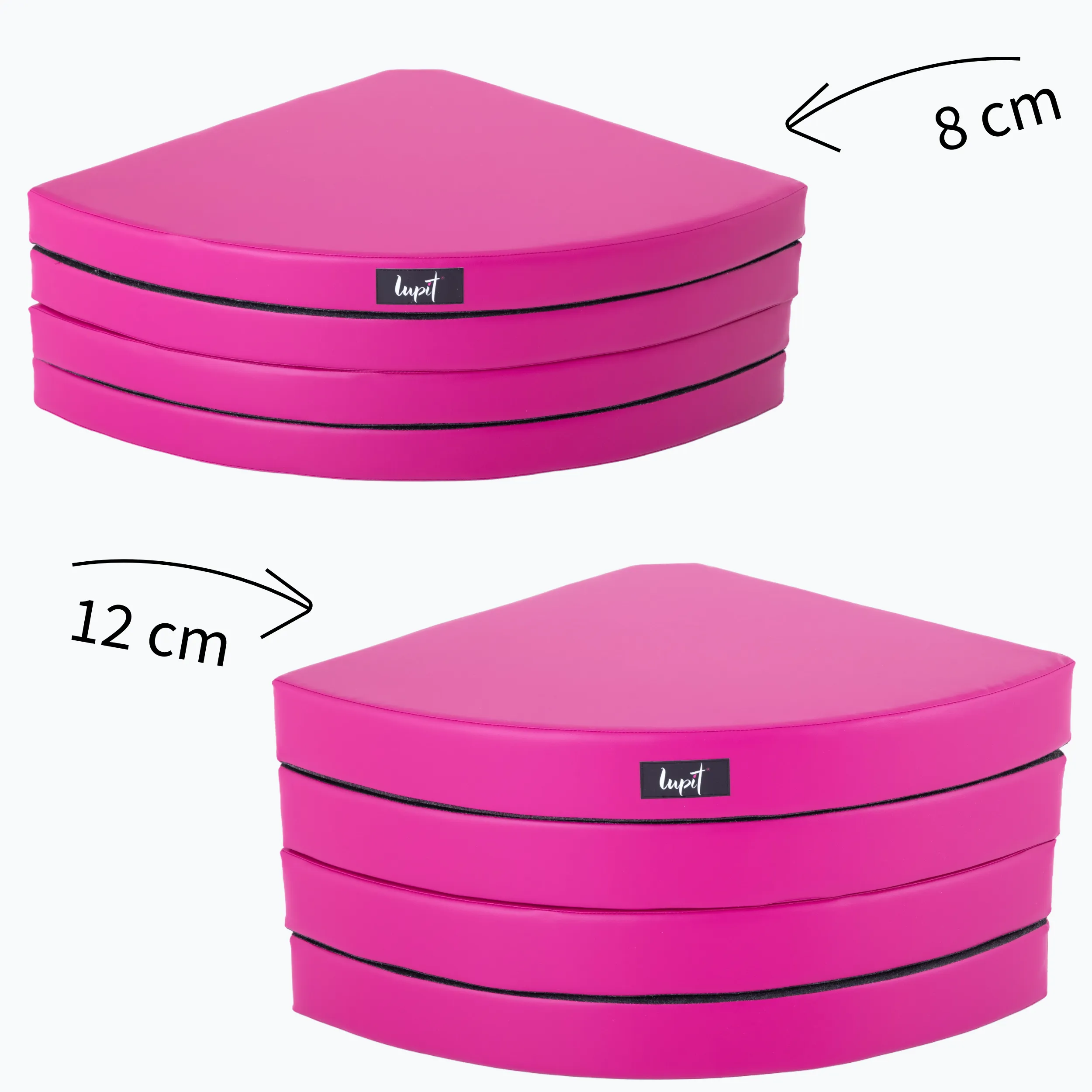 Lupit Crash Mat Round Standard Pink | 150 cm - 8 cm