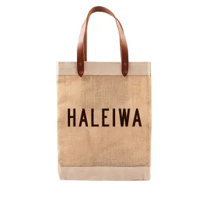 Market Tote Hale'iwa (Black Lettering)