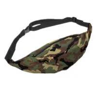 New 3D Colorful Waist Pack for Men Fanny Pack green leaves Style Bum Bag Women Money Belt Travelling Mobile Phone Bag