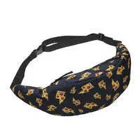 New 3D Colorful Waist Pack for Men Fanny Pack green leaves Style Bum Bag Women Money Belt Travelling Mobile Phone Bag