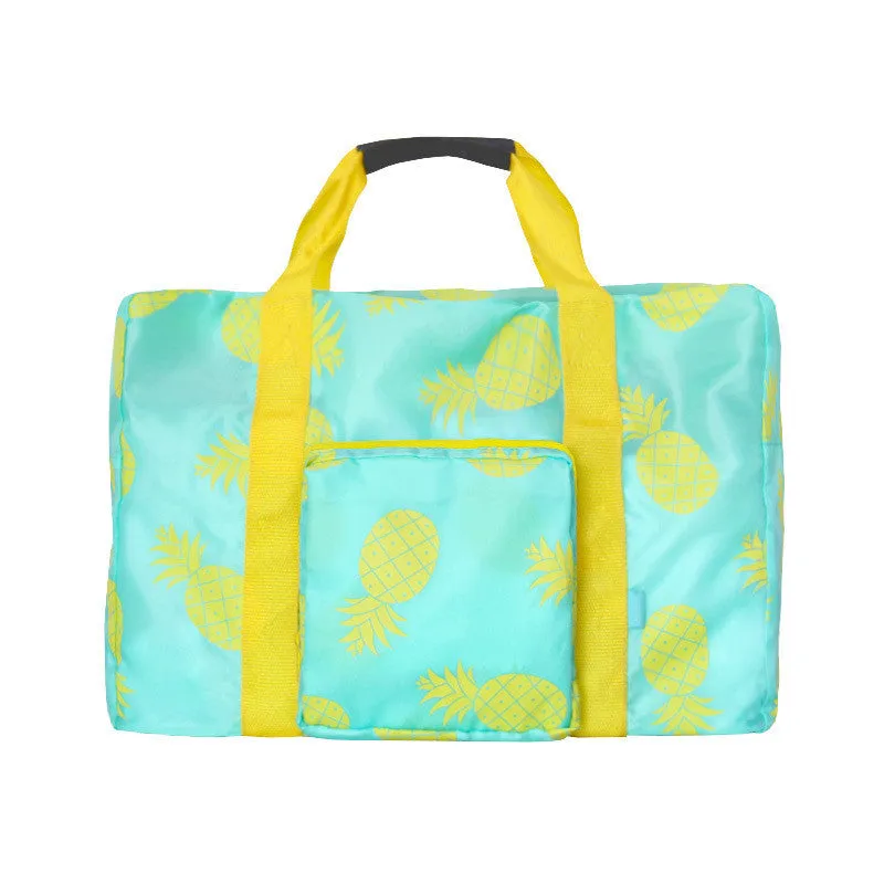 "Pineapples Or Cute Hearts" Beach Tote Bag