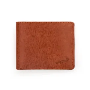 Refined Croc Texture Bifold-Brown