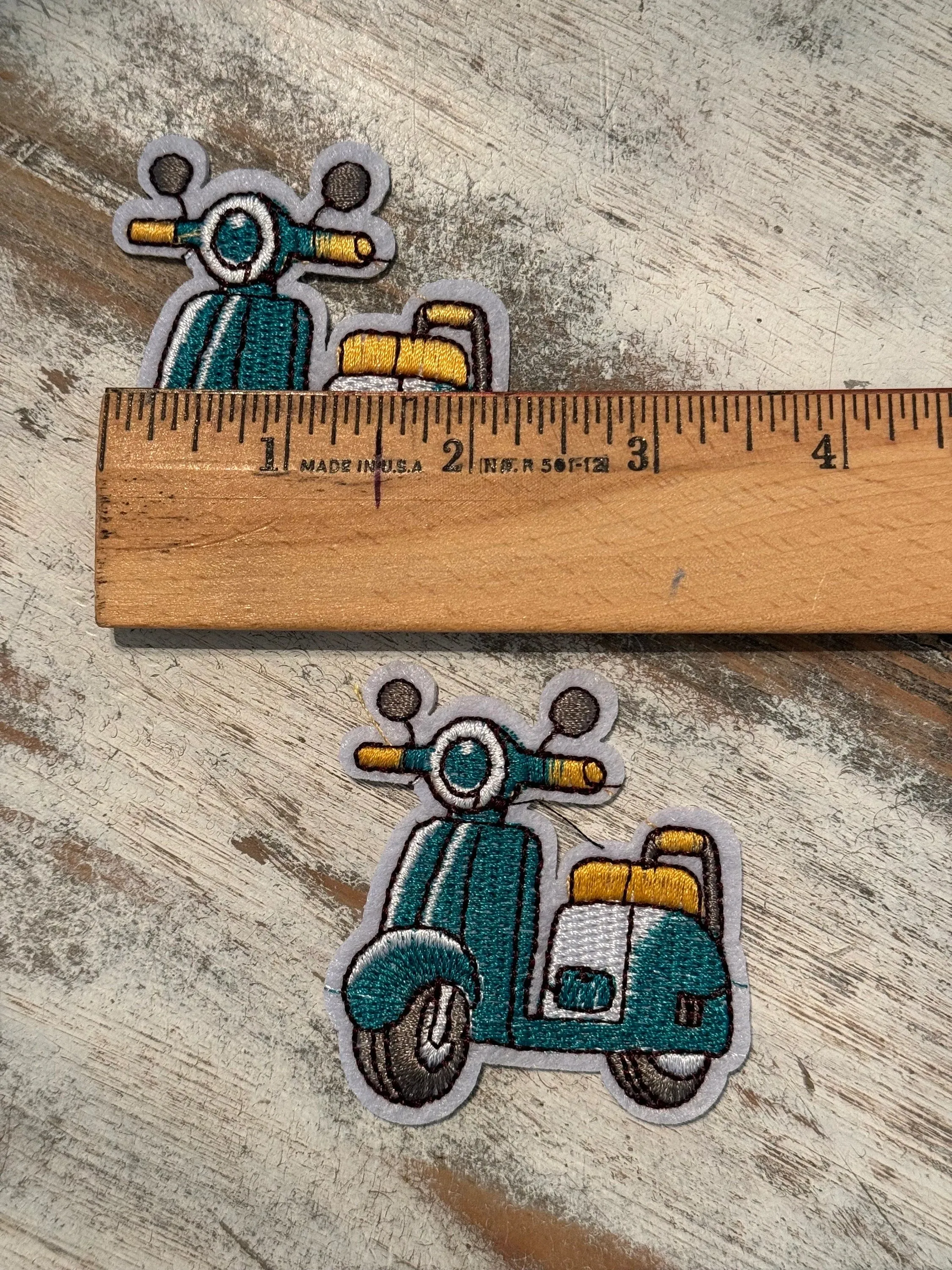 Scooter Iron On Patch