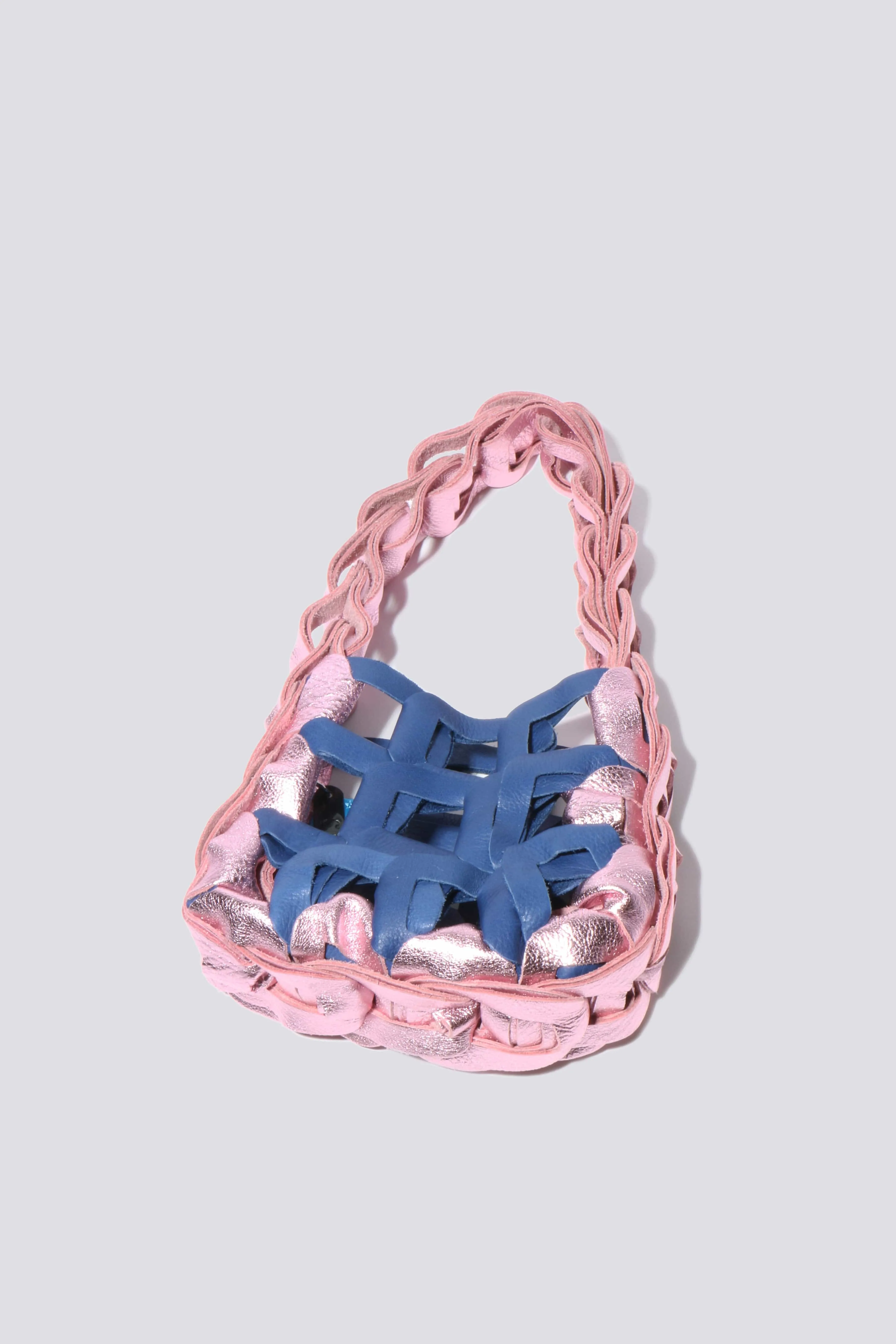 Sea and Metallic Pink Mini Links Tote