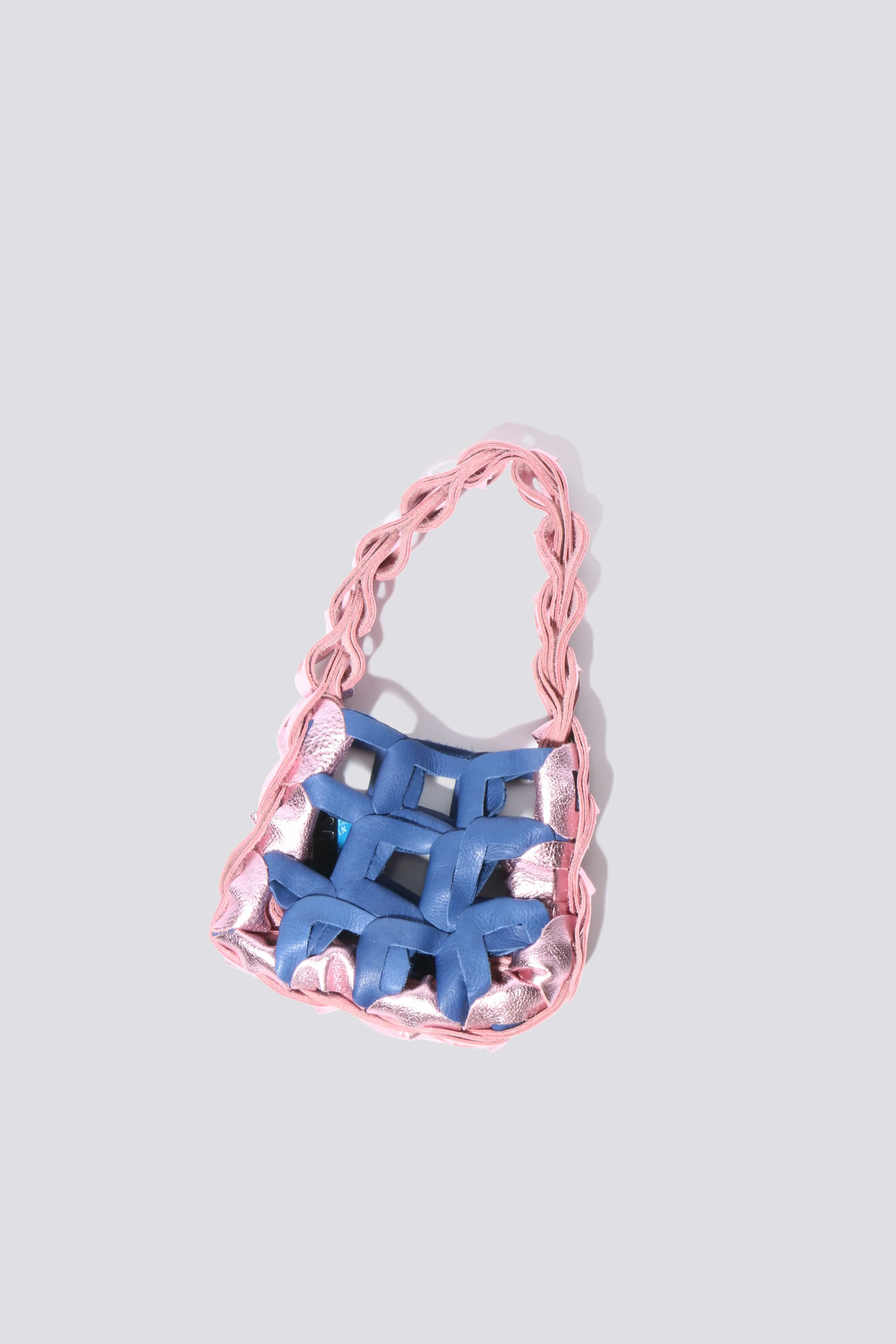 Sea and Metallic Pink Mini Links Tote