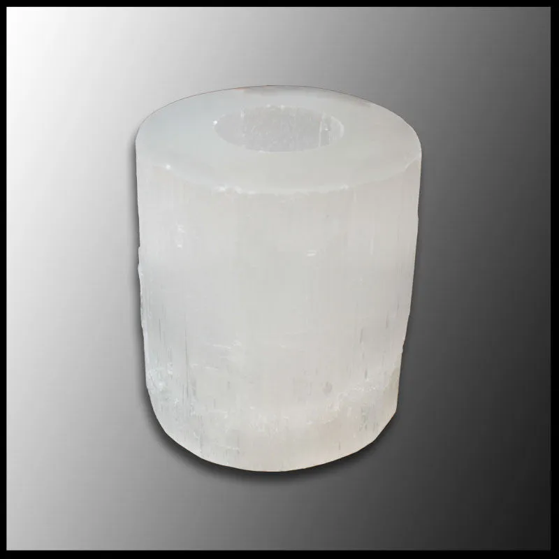 Selenite Candle Holder - Large