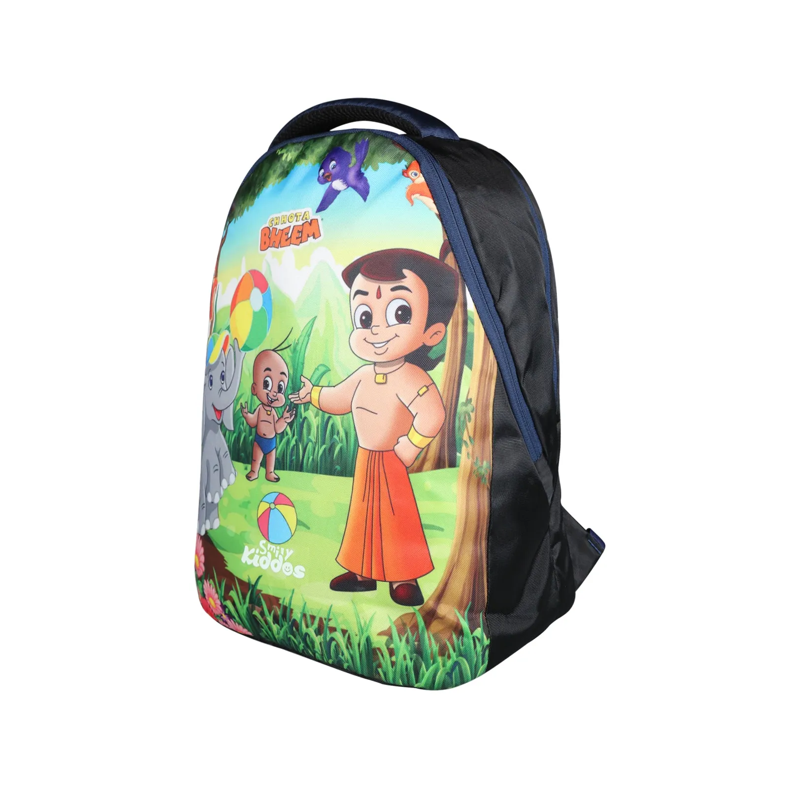 Smily Kiddos - Licensed Chhota Bheem Junior Backpack 2 - N Blue & Black