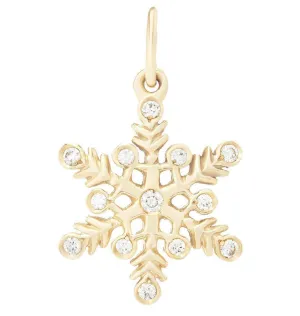 Snowflake Mini Charm Pavé Diamonds