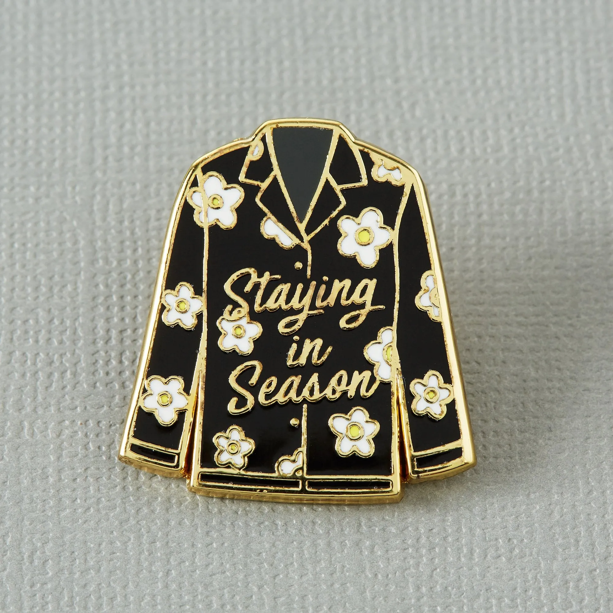 Staying in Season Enamel Pin