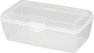 Sterilite 18058606 Storage Box, Plastic, Clear, 13-1/8 in L, 7-5/8 in W, 4-1/2 in H :EA: QUANTITY: 6