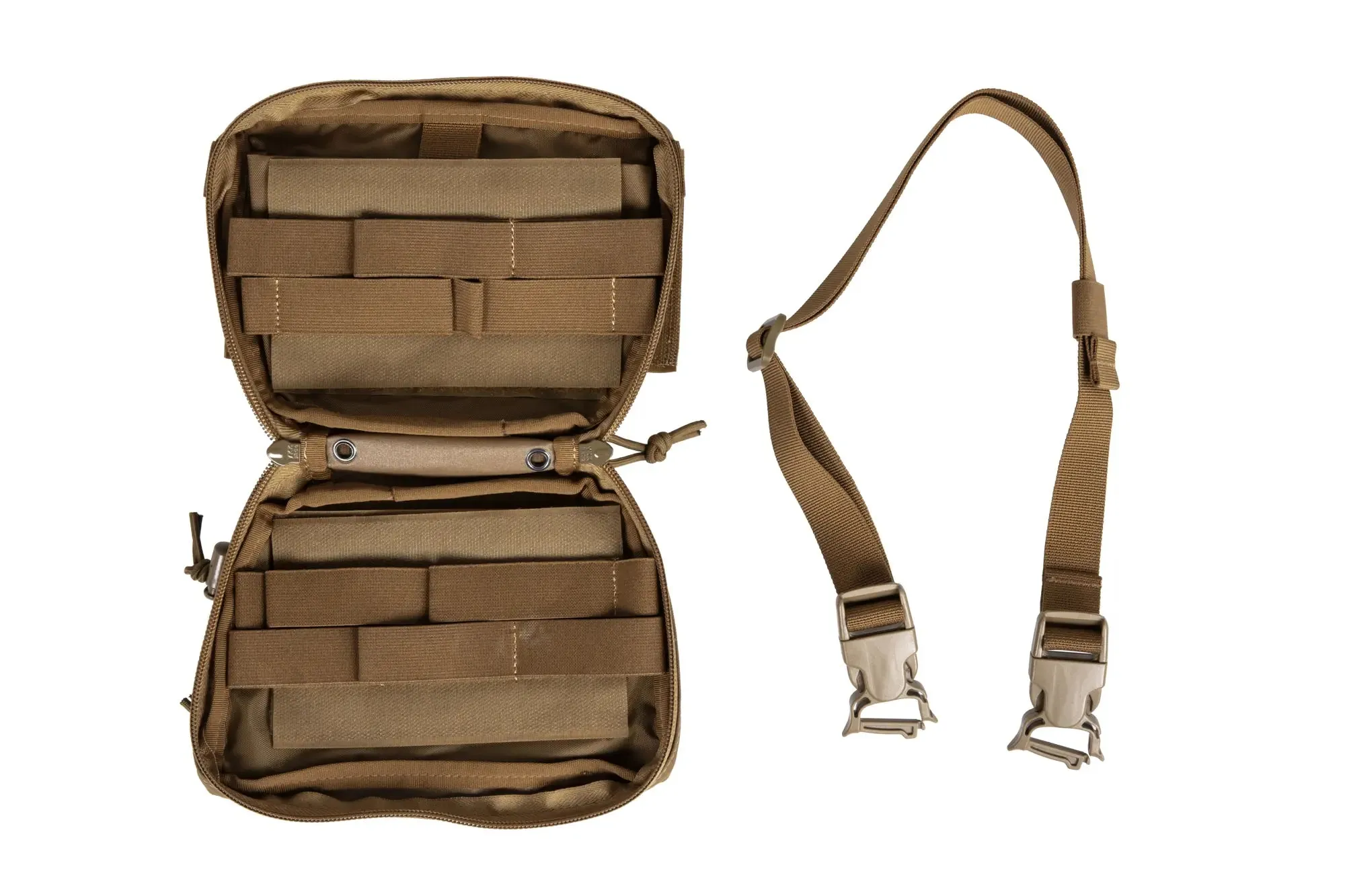 Suspended tactical pocket with QR buckle Wosport Coyote Brown