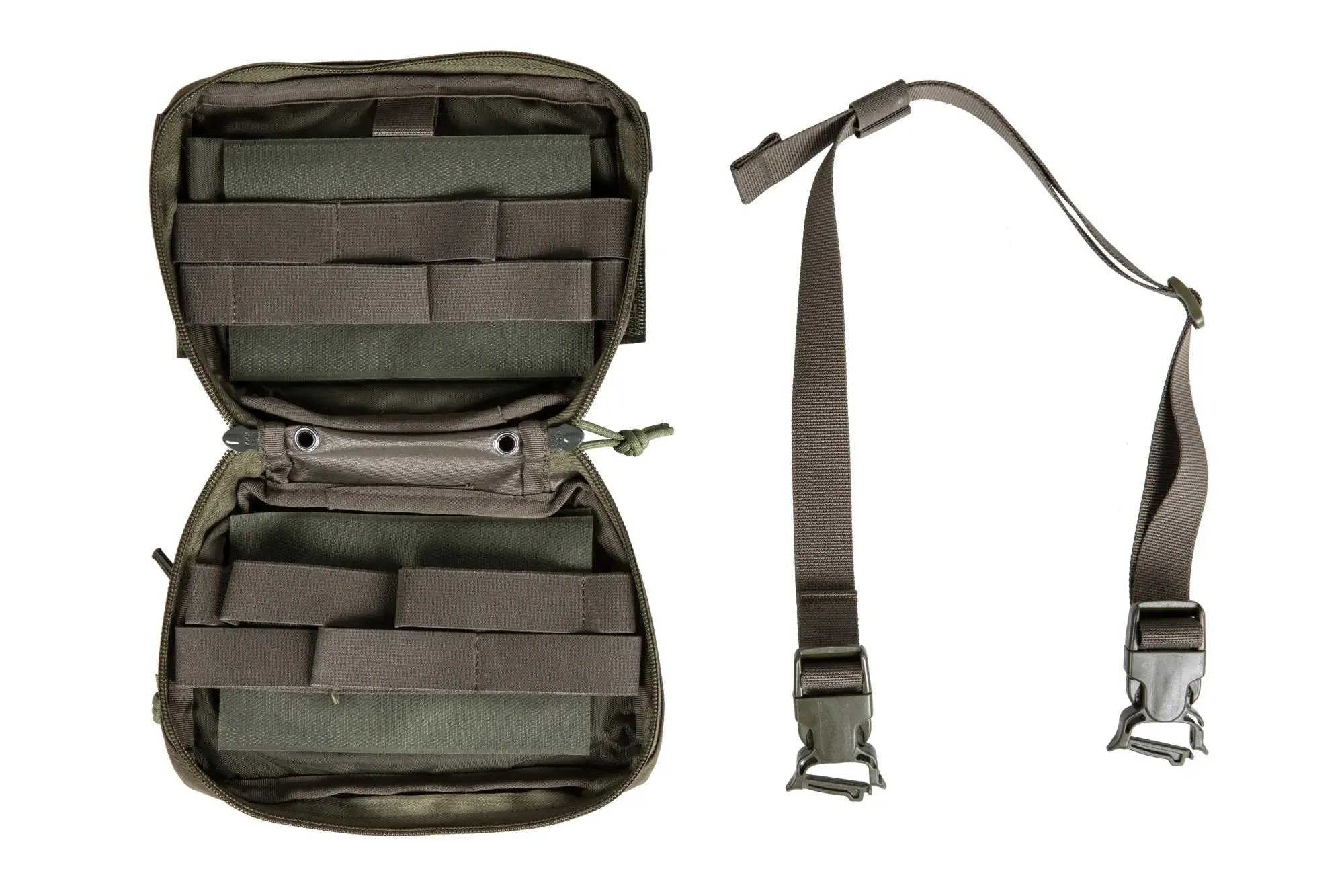 Suspended tactical pocket with QR buckle Wosport Ranger Green