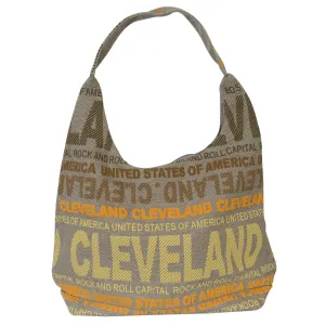 TBCL02 Robin Ruth Tote Bag - Big City - Khaki with Orange Cleveland