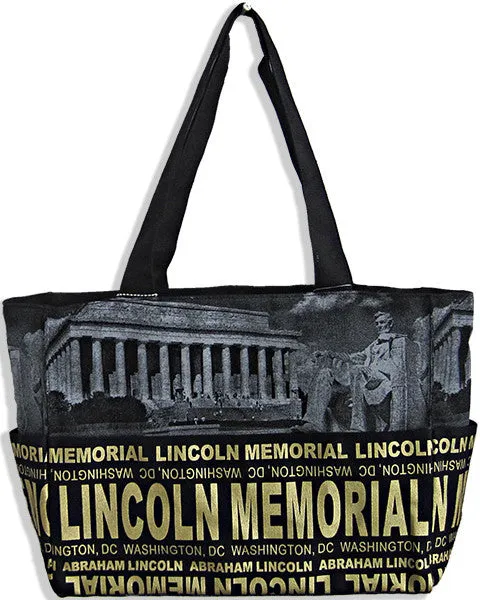 TBDC35 Robin Ruth Tote Bag - DC Lincoln Skyline Black/Gold