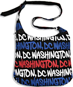 TBDC49 Robin Ruth Round Sling Bag - Black/Patriotic Washington DC