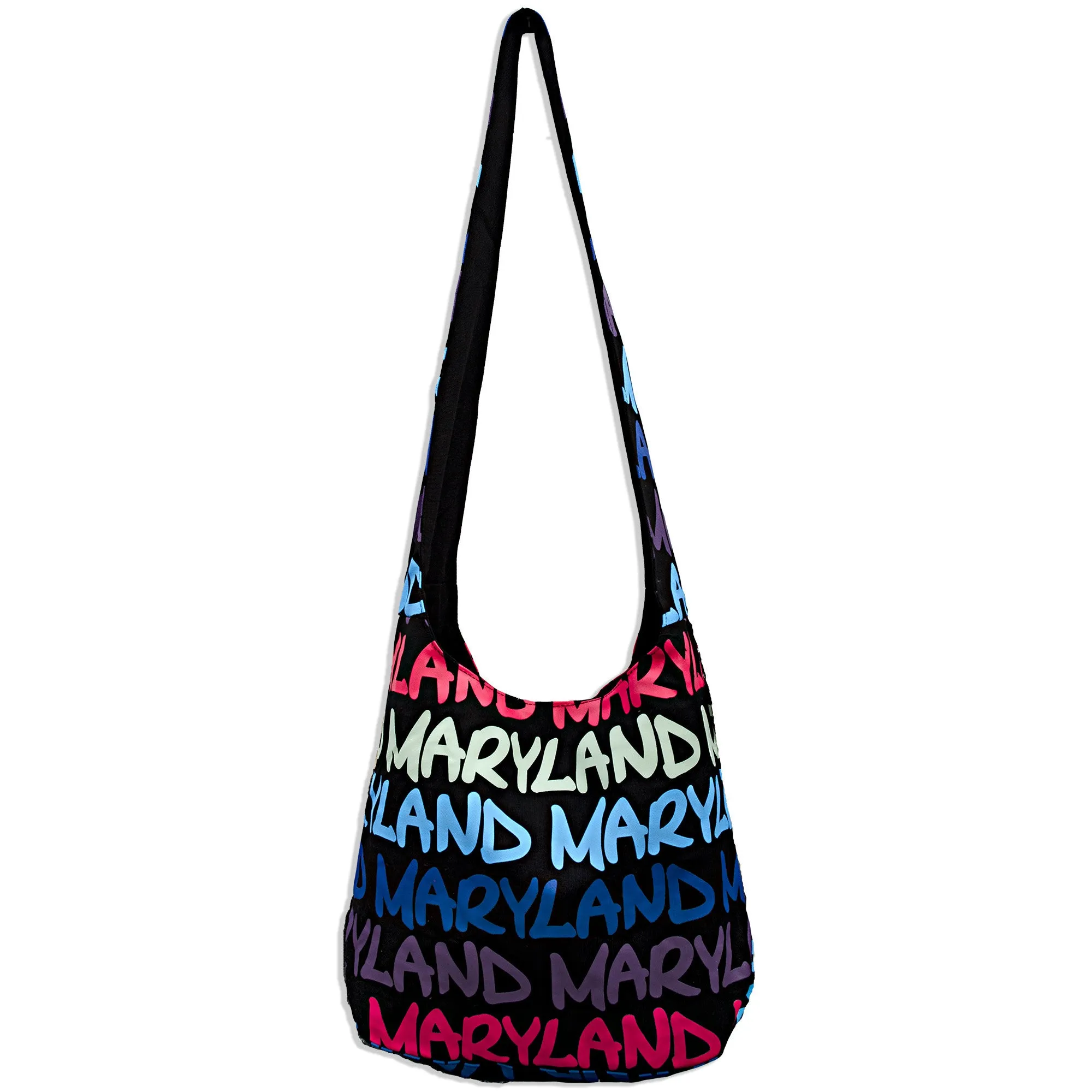 TBMD03 Robin Ruth Round Sling Bag -Black/Blue/Purp Maryland