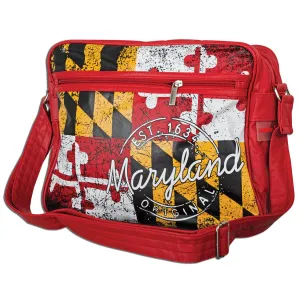 TBMD07 Robin Ruth Retro PVC Bowling Bag - Maryland Flag