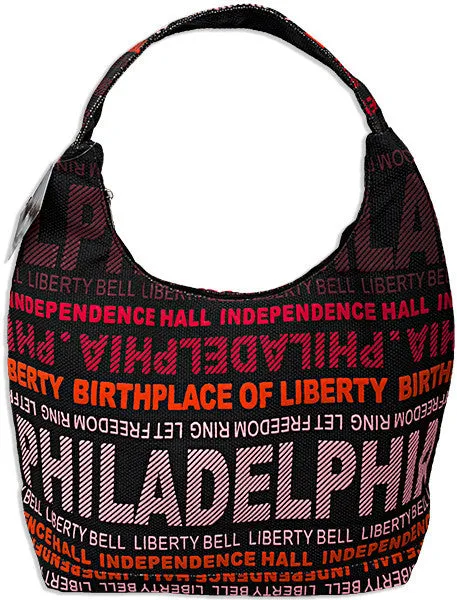 TBPH03 Robin Ruth Tote Bag - Big City - Philadelphia Puff Rainbow RED