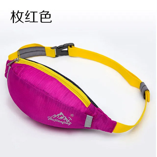 Waterproof waist pack for Men Women Fanny Pack Bum Bag Hip Money Belt travel Mobile Phone Bag