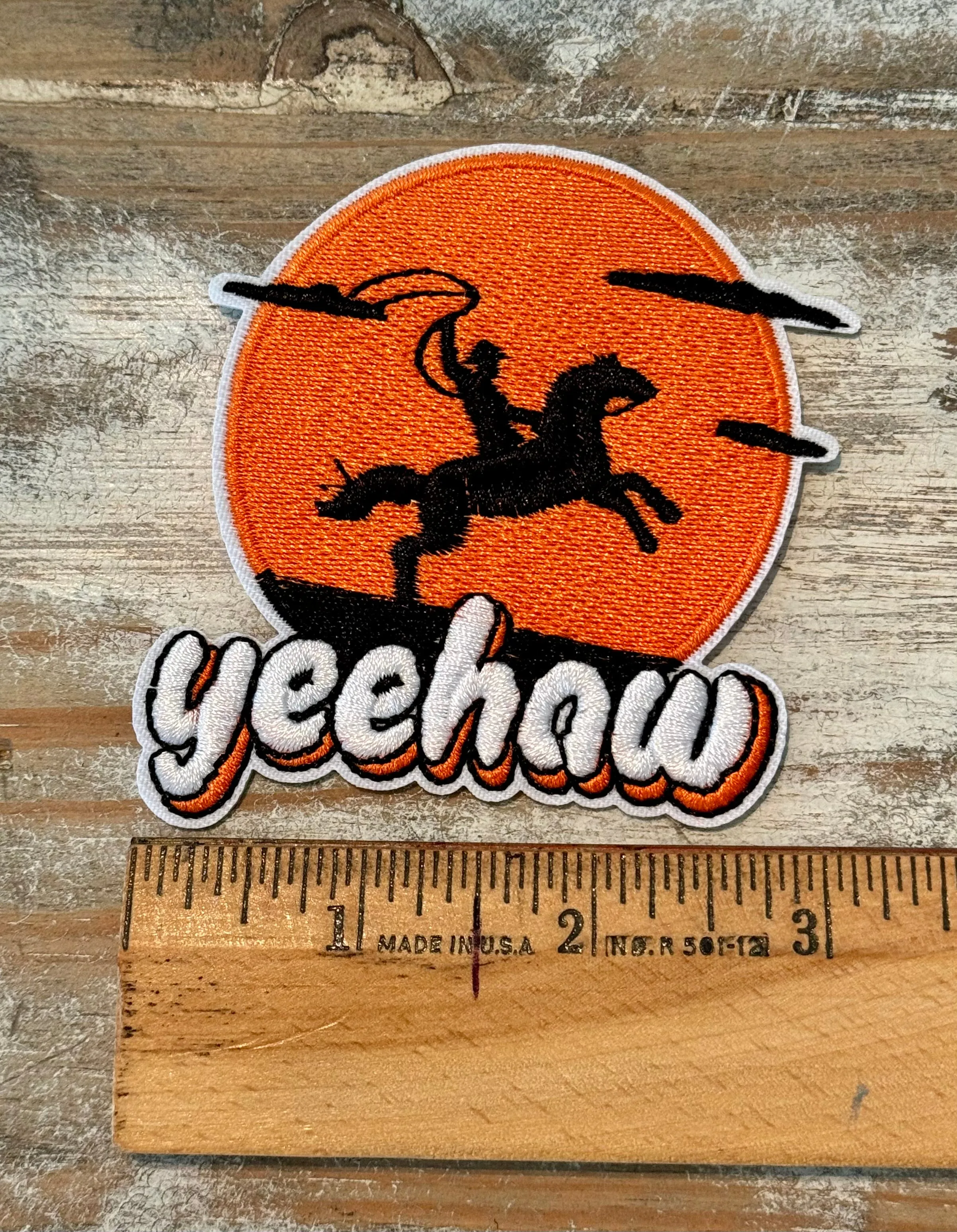 Yee Haw Iron On Patches (Various Color Options)