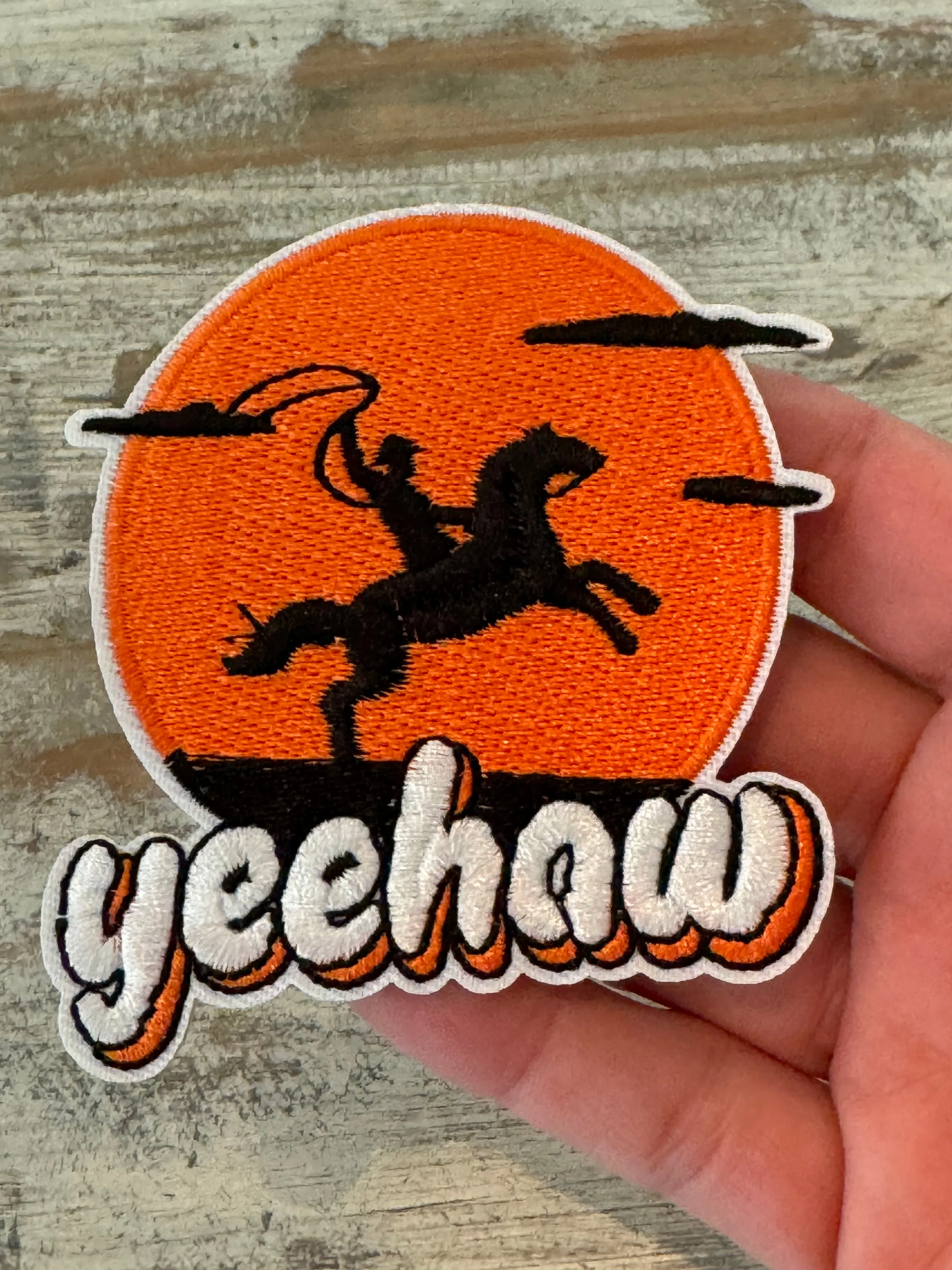 Yee Haw Iron On Patches (Various Color Options)