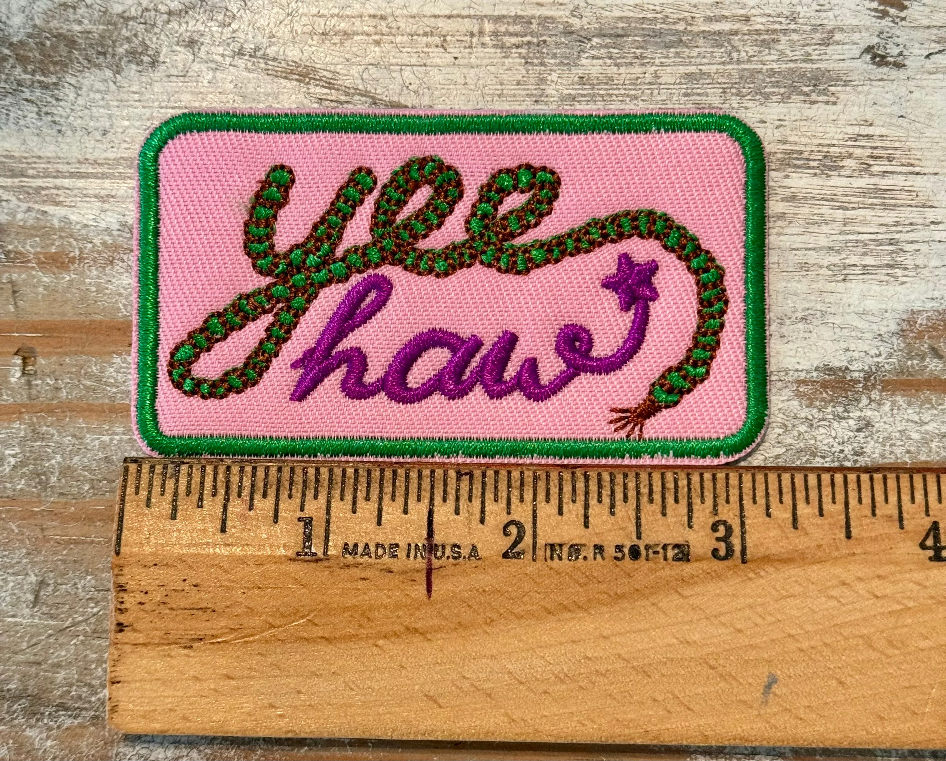 Yee Haw Iron On Patches (Various Color Options)