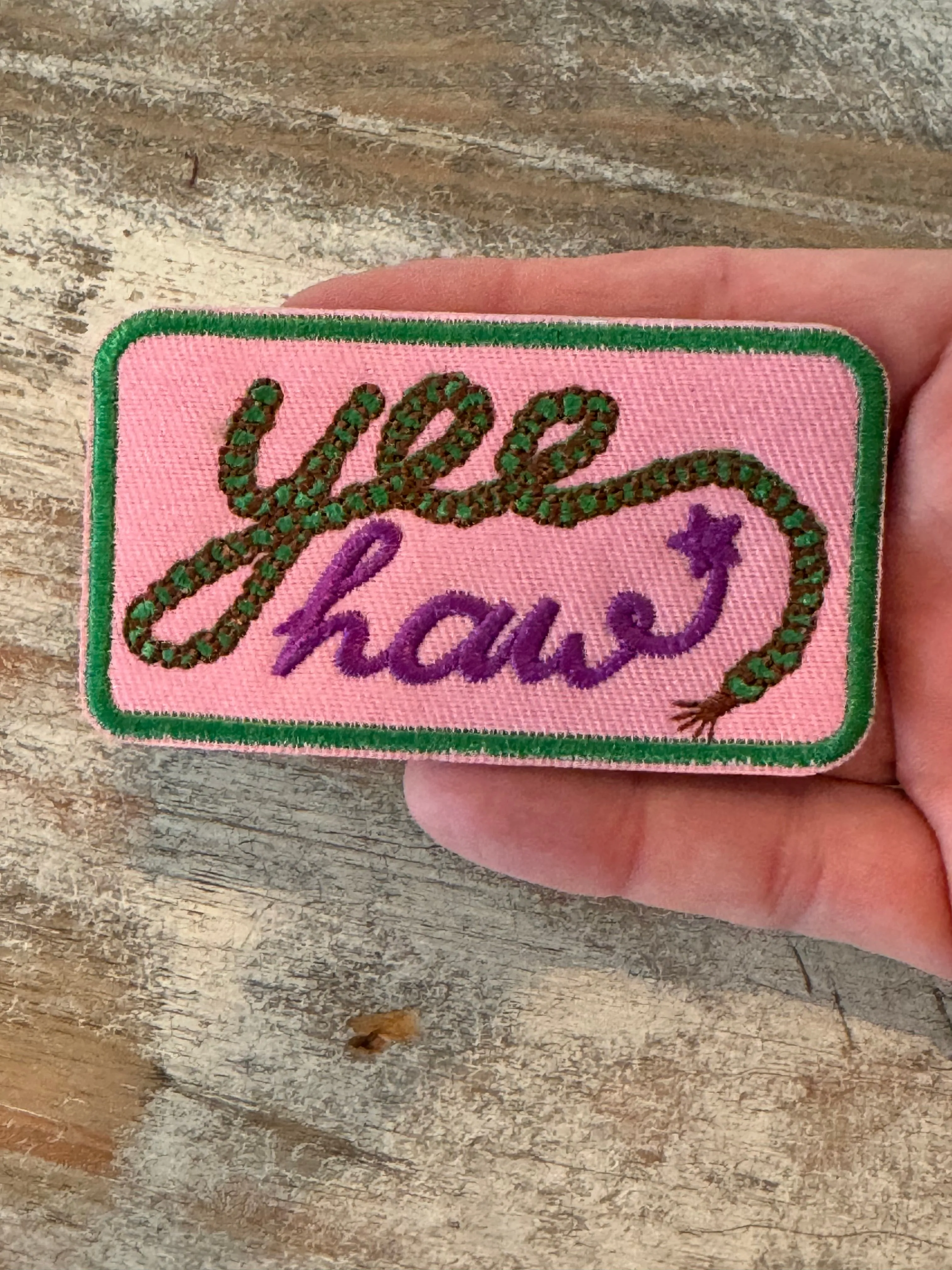 Yee Haw Iron On Patches (Various Color Options)